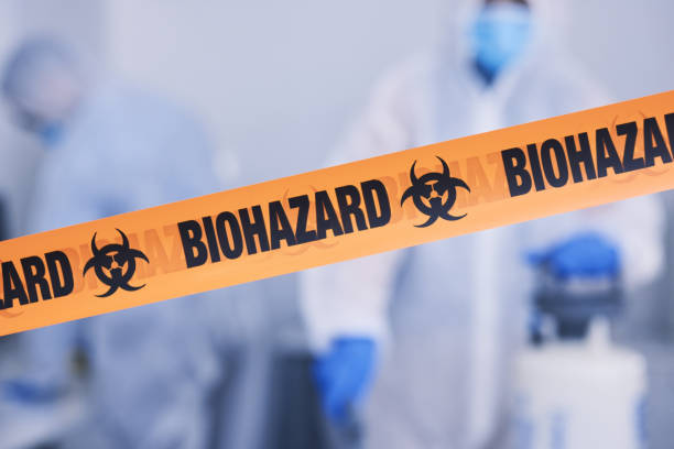 Professional Biohazard Cleanup technician working in Maywood, IL